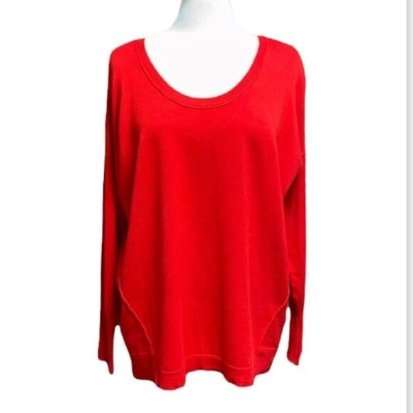 Lane Bryant Red Crew Neck Sweater Size 18/20 - Picture 1 of 7
